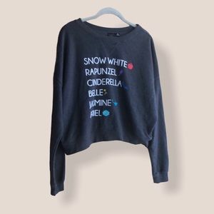 Disney Princess charcoal gray sweatshirt size XL